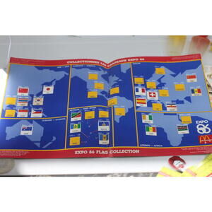 Vintage 1986 McDonald’s EXPO 86 Vancouver Flag Map Canada